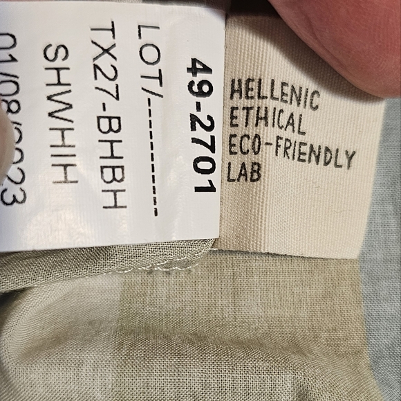 Heel Athens Lab Top Striped Pullover Women's Size XL Peasant Lagenlook Hellenic - Picture 7 of 7